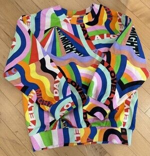 Lakwena H&M Kids Two Piece Sweatshirt & Shorts Set Size 5-6 Vibrant Colors Rare!